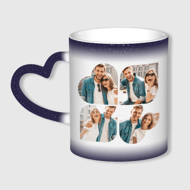 Starry Sky Color Changing Mug Blue ,  11 oz，Galaxy Heat Sensitive Magic Coffee Cup, Night Sky Thermochromic Mug Gift for Tea & Coffee Lovers