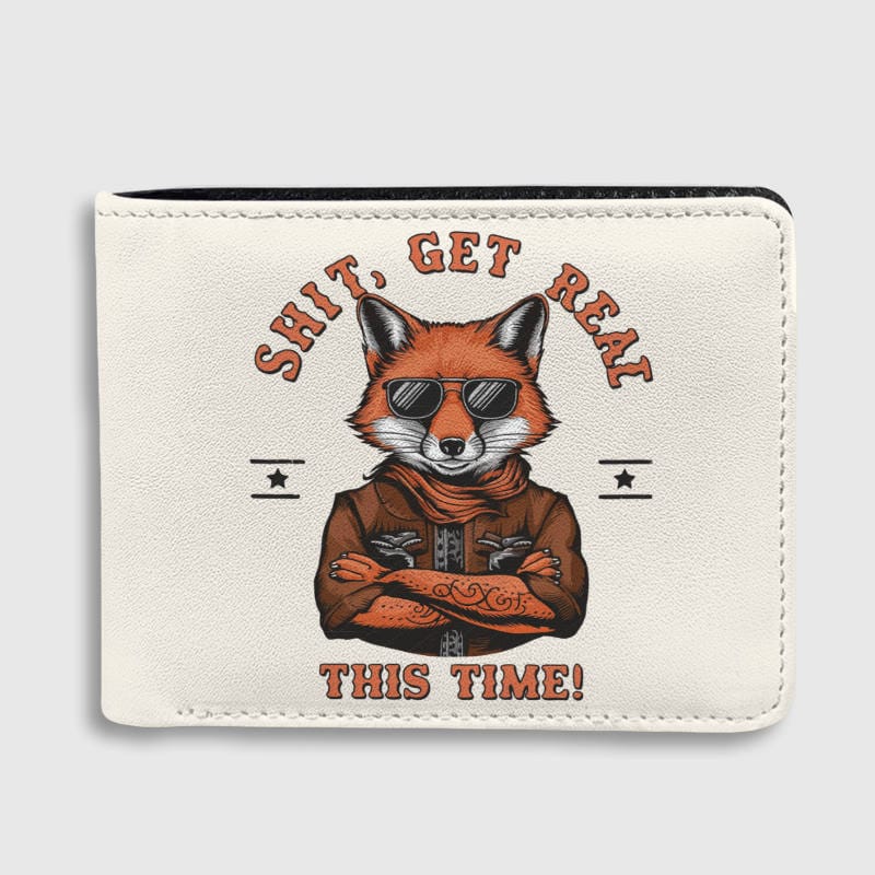 Cool Fox Funny Quote Bifold Wallet for Fox Lovers Daily Use
