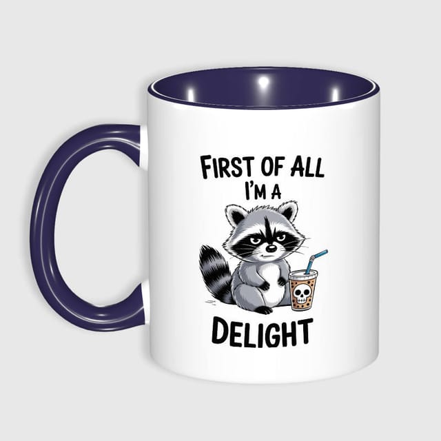 Sarcastic Raccoon Quote Mug for Pet Lovers Birthday Gift