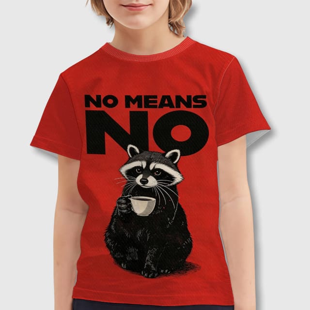 Funny Raccoon Quote Kids T-Shirt for Pet Lovers Daily Wear