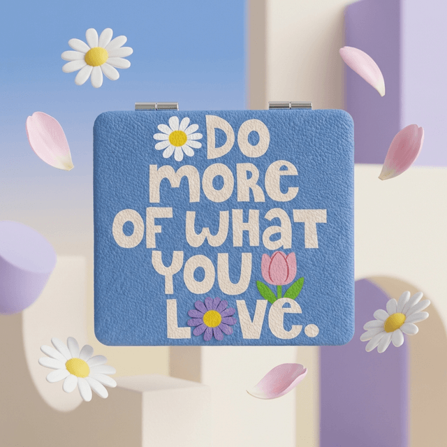 Square Pocket Makeup Mirror | Gift for Beauty Lovers & On-the-Go Touch-Ups