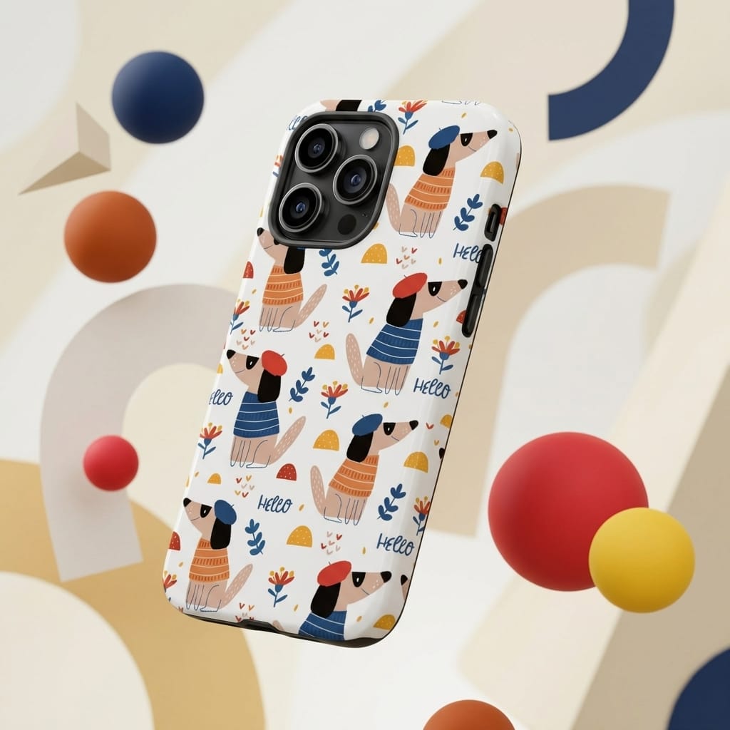 Personalized Dachshund Magnetic iPhone Case | Custom Gift for Dog Lovers (MagSafe Compatible, 15/16/17 Series) - 1