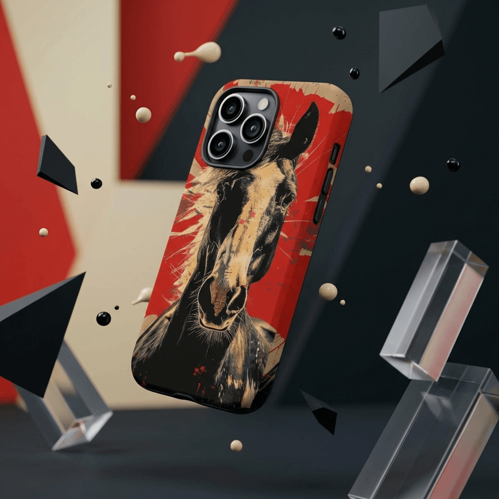 Personalized Vintage Horse MagSafe Phone Case - Custom Gift for iPhone 15/16/17 Series