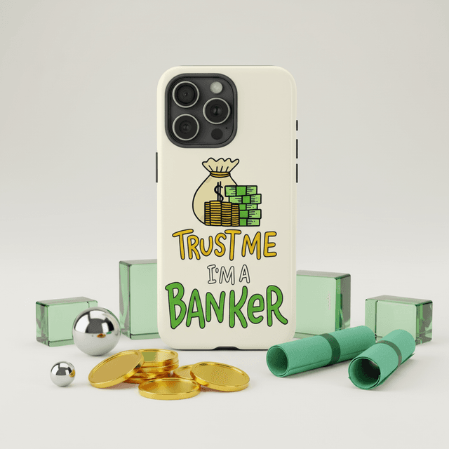 Trust Me I'm A Banker Magnetic Phone Case Funny Gift for Finance Professionals