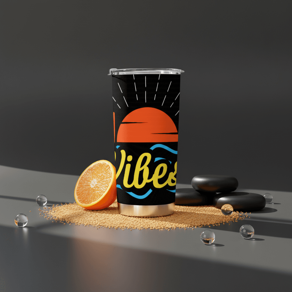Sunset Vibes Stainless Steel Insulated Tumbler for Beach Trips & Summer Gifting