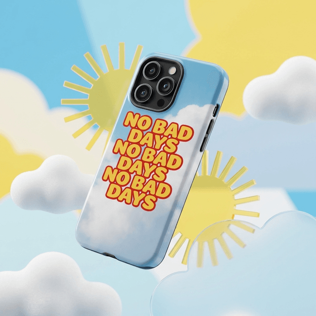 No Bad Days Motivational Magnetic Phone Case for Friends Birthday & Holiday Gifting