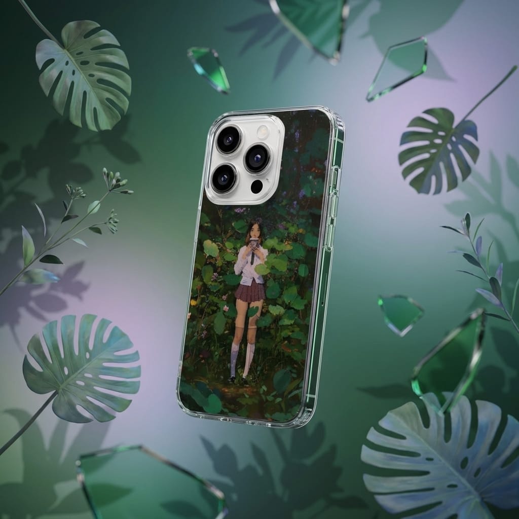 Personalized Dreamy Jungle Girl Magnetic iPhone Case Thoughtful Gift for Art Lovers & Best Friends - 1