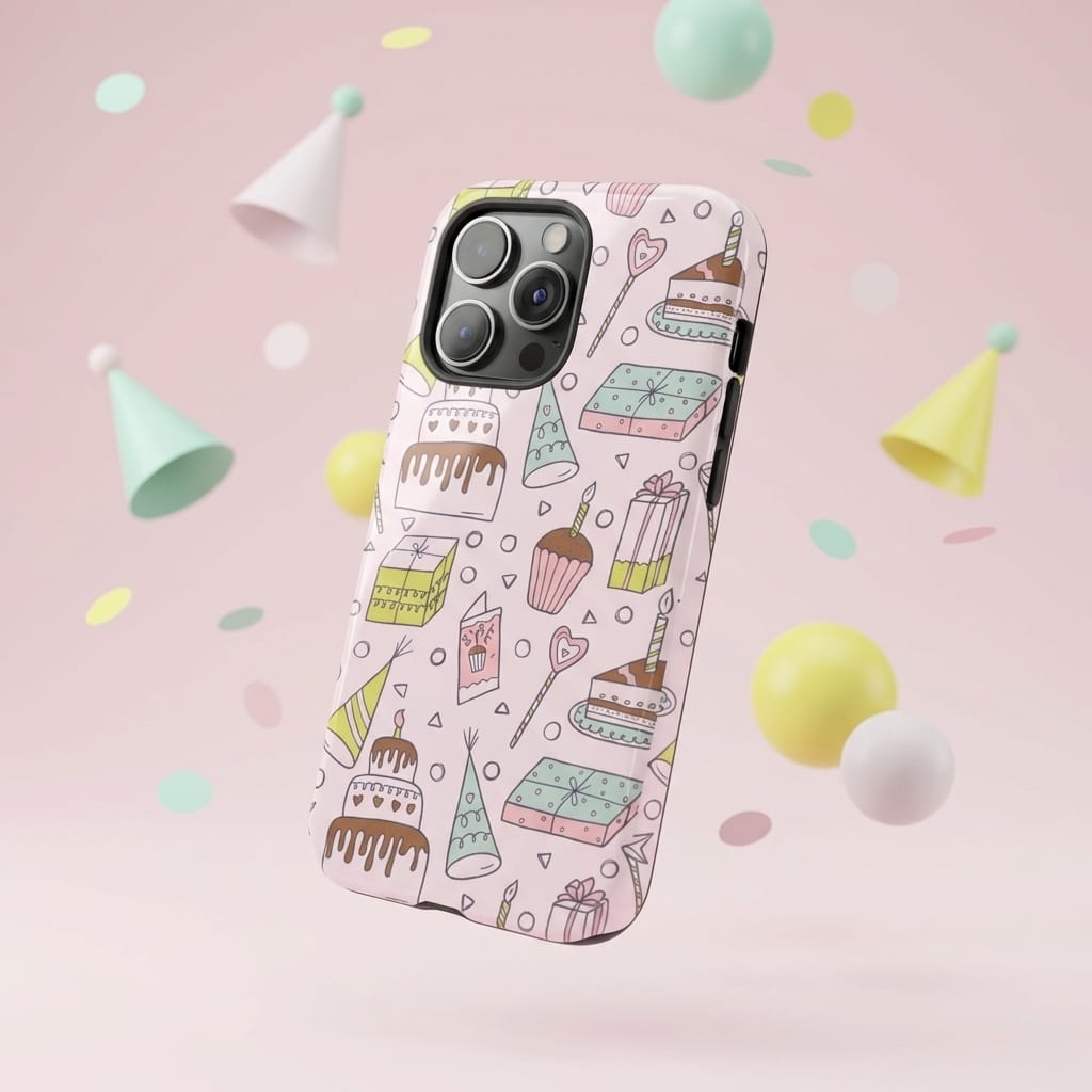 Custom Birthday Party Magnetic Phone Case | Personalized MagSafe Slim Shockproof Cover for iPhone 15/16/17 Series