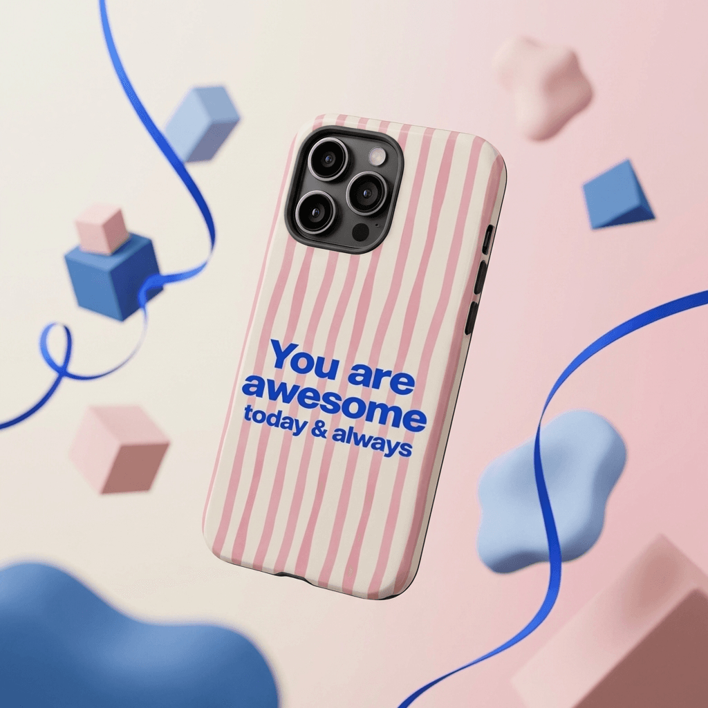 You Are Awesome Magnetic Phone Case Cute Gift for Friends Birthdays & Everyday Use