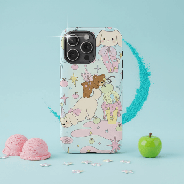 Cute Pastel Kawaii Animal Magnetic Phone Case for Women Teens Birthday Gifting