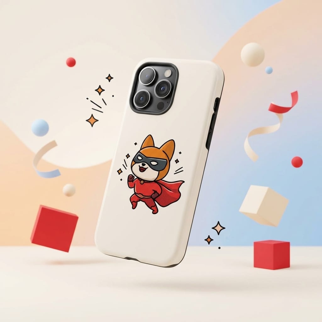 Superhero Shiba Inu Magnetic iPhone Case for Pet Lovers Birthday Gift