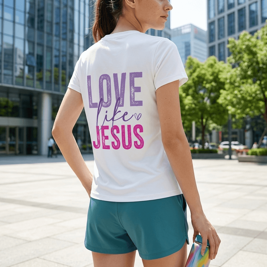Women's Love Like Jesus Short-Sleeve T-Shirt | Christian Faith Apparel & Thoughtful Gifts