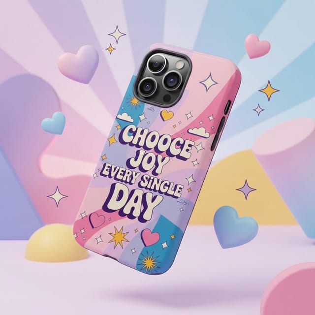 Choose Joy Aesthetic Magnetic Phone Case Cute Trendy Gift for Women Birthday Daily Use