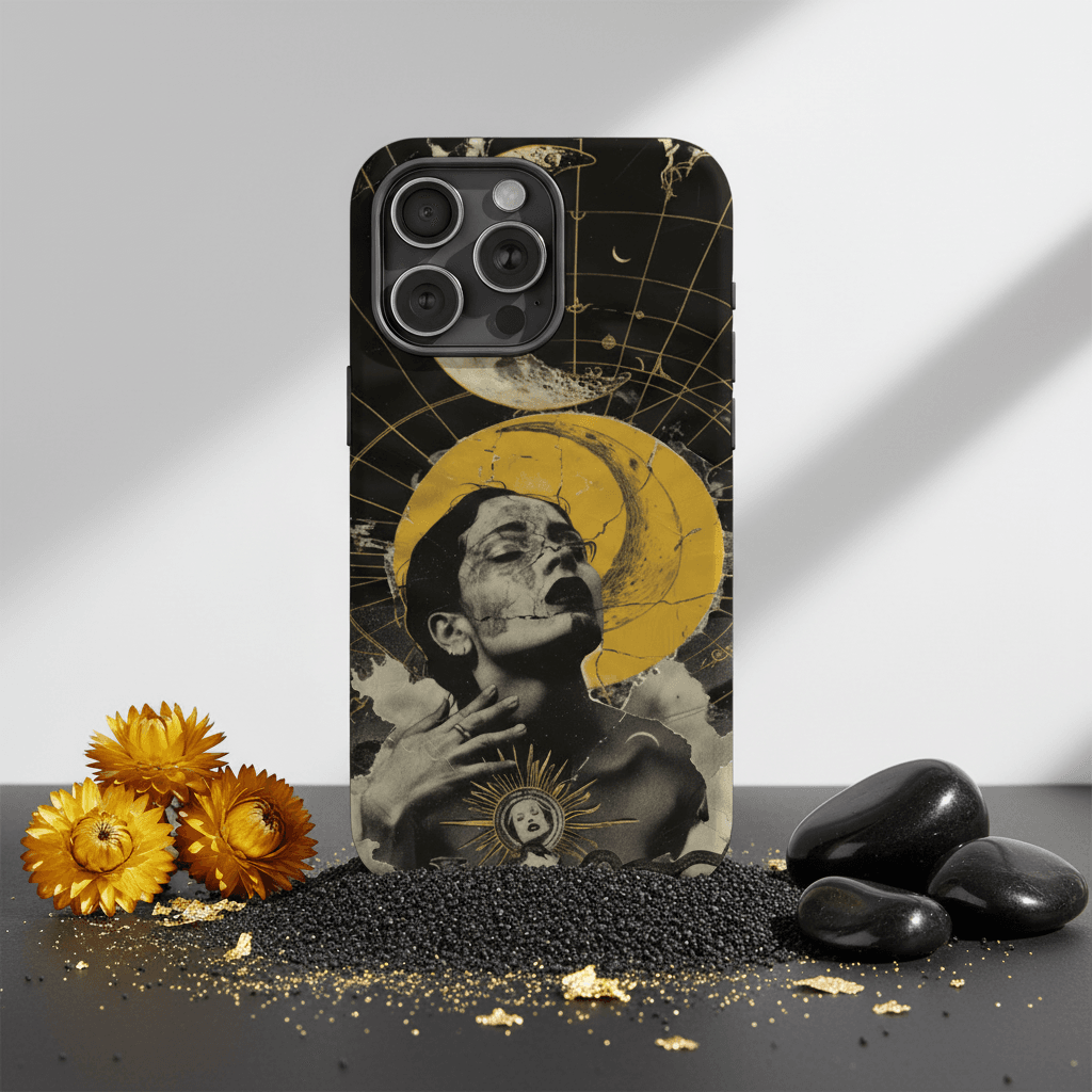 Personalized Celestial Gothic Magnetic Phone Case - Custom Gift for iPhone 15/16/17 Series | MagSafe Compatible