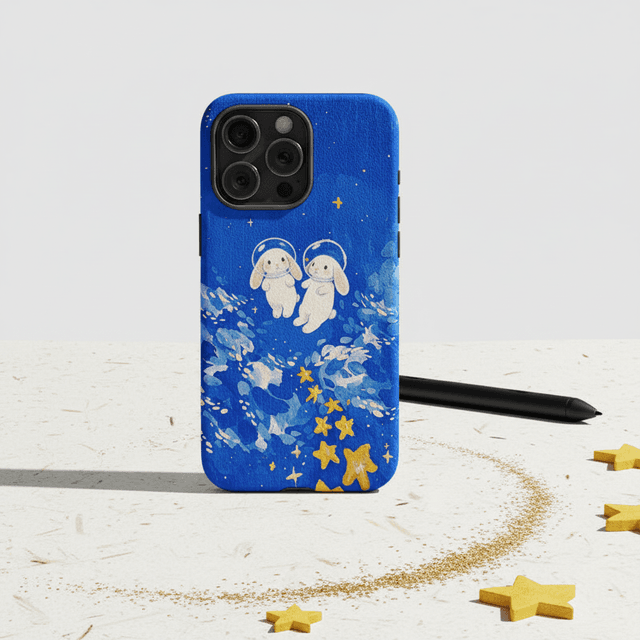 Cute Space Bunny Magnetic Phone Case for Bestie Birthday Holiday Friendship Gifting