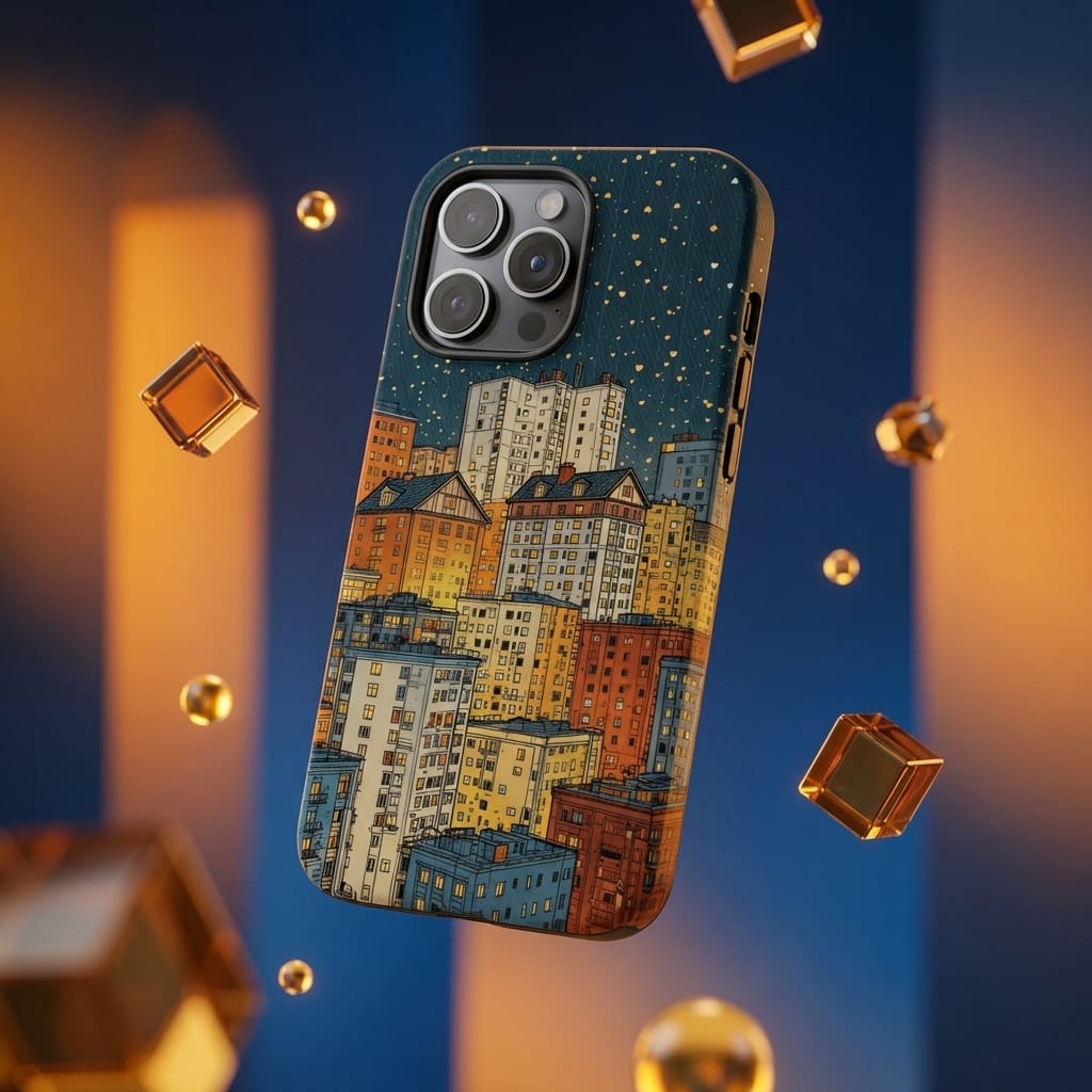 Vintage Urban Night Sky Magnetic Phone Case Perfect for Gifting Birthdays & Special Holidays