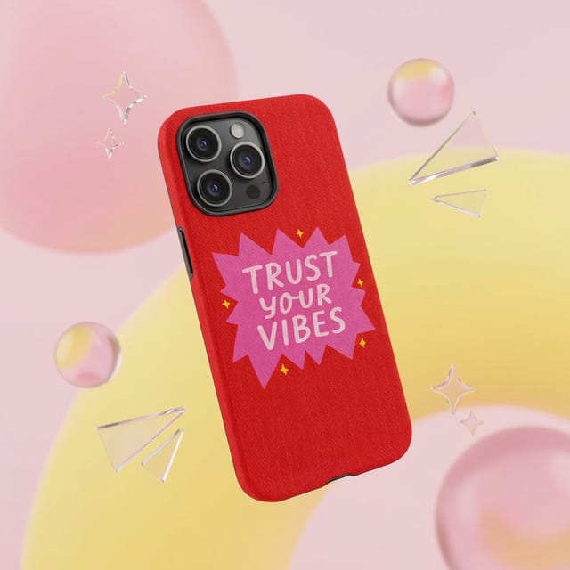 Trust Your Vibes Magnetic Phone Case | Cute Gift for Birthdays & Everyday Use