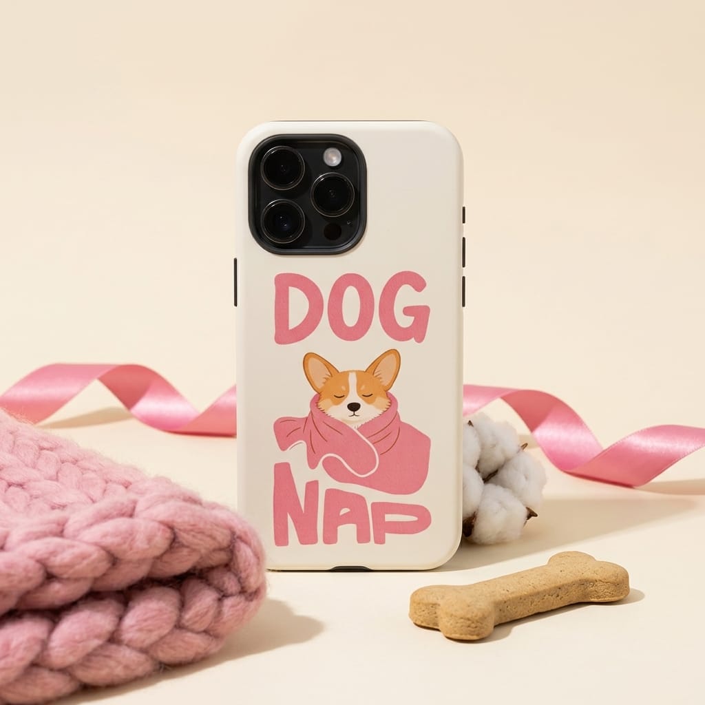 Sleepy Corgi Dog Nap Magnetic Phone Case for Dog Lovers Gift