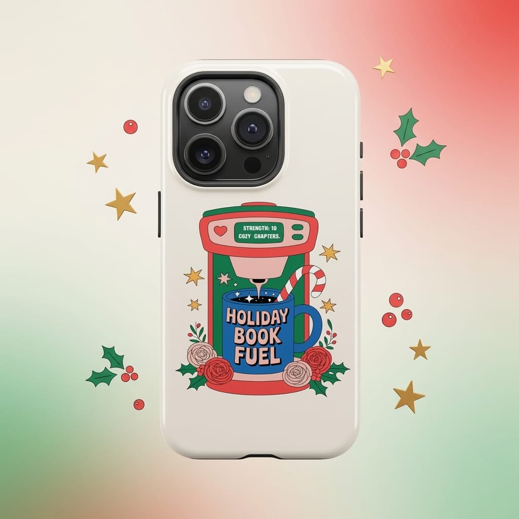Holiday Book Fuel Phone Case for Book Lovers Christmas Gift