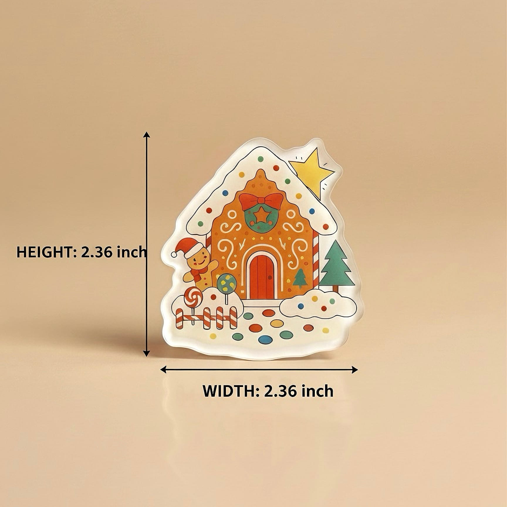 Christmas Refrigerator Magnet – Custom Shape Fridge Magnet, Personalized Die-Cut Holiday Magnet, Cute Christmas Decoration for Kitchen, Perfect Gift & Home Décor - Image 3