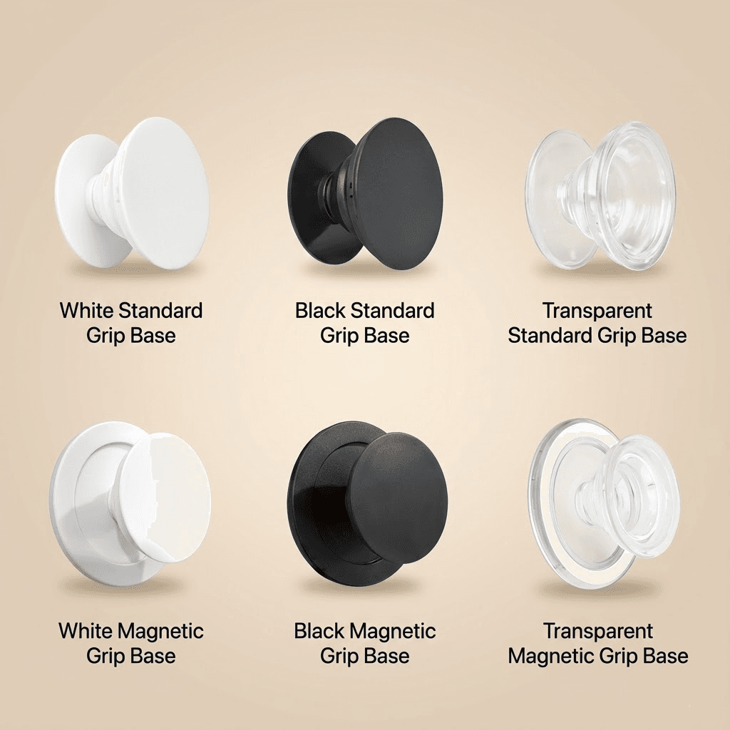 Custom Photo Phone Grip – Irregular & Round Shapes | 5 Premium Materials | 6 Airbag Bases | Personalized Pop Grip for Phones - Image 5