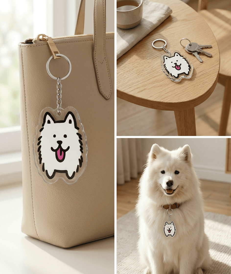 Acrylic Keychain Customizable Creative Cartoon & Anime Keychain Decor with DIY Personalized Couple Photo - Image 4