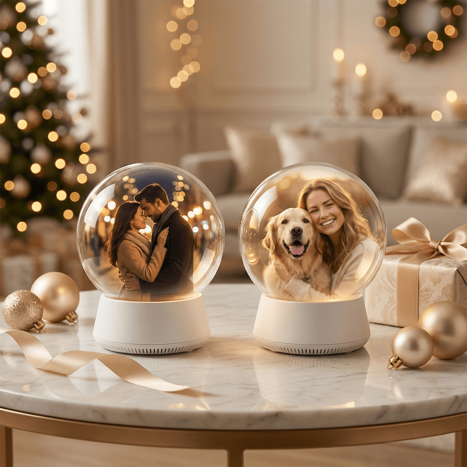 Personalized Video Memory Sphere – Custom Video Crystal Ball Gift - Image 1