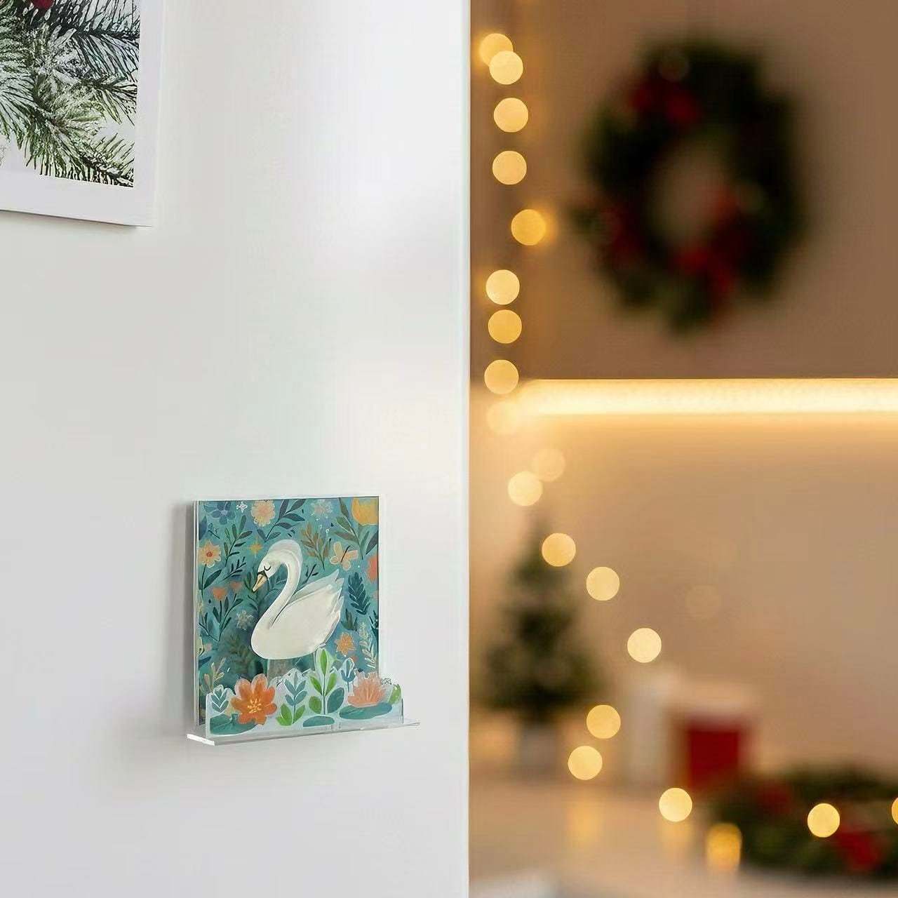 Acrylic Multi-Slot Fridge Magnet, Strong Magnetic Card & Note Clip, Clear Side-Suction Display Holder for Notes, Labels, and Photos – 2.36×2.36 in - Image 3