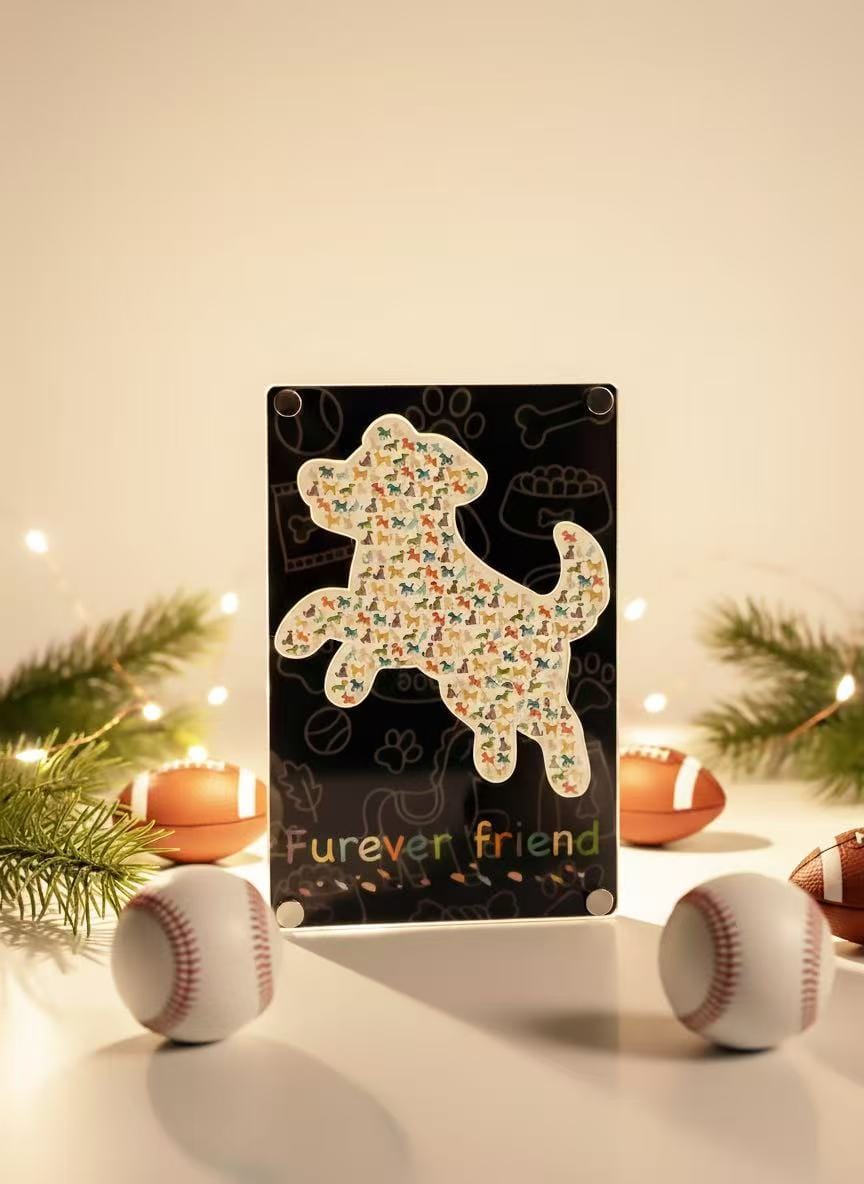 Custom Pet-Shaped Acrylic Puzzle – Clear Double-Sided HD Print Animal Silhouette Décor, Cute Cat & Dog Gift for Pet Lovers - Image 6