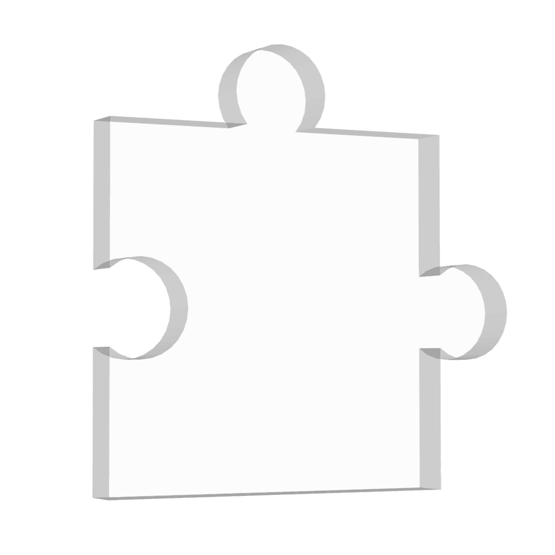 Jigsaw Acrylic Gift Decorations - 1