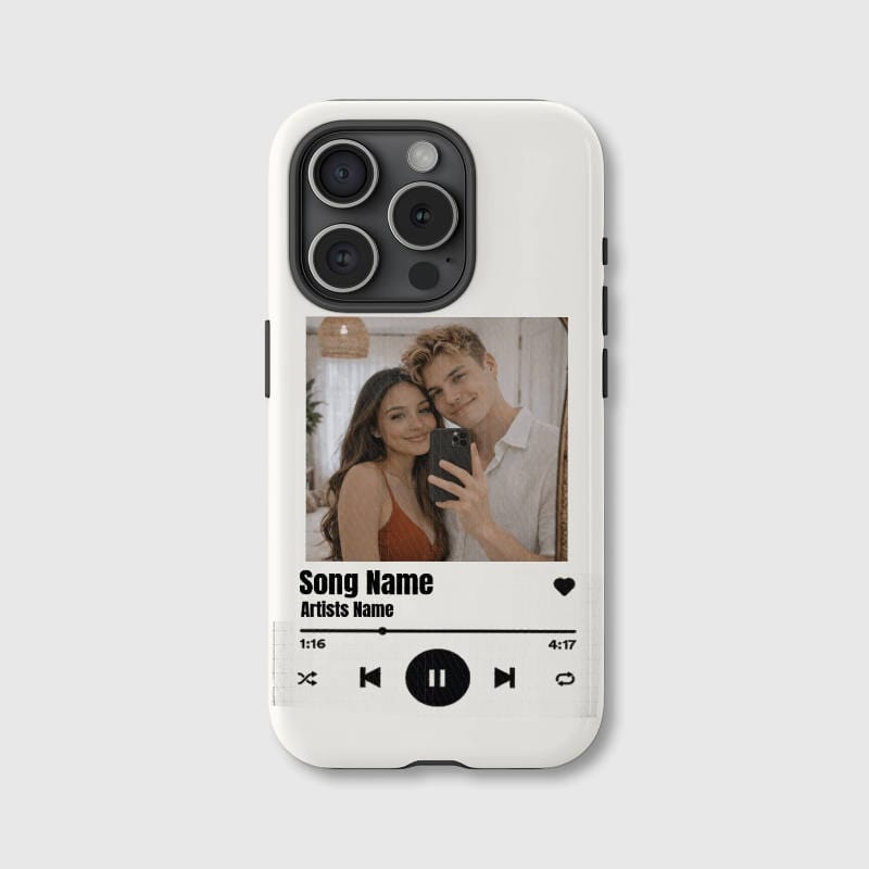 Custom Spotify Photo Phone Case for Couples Anniversary Gift