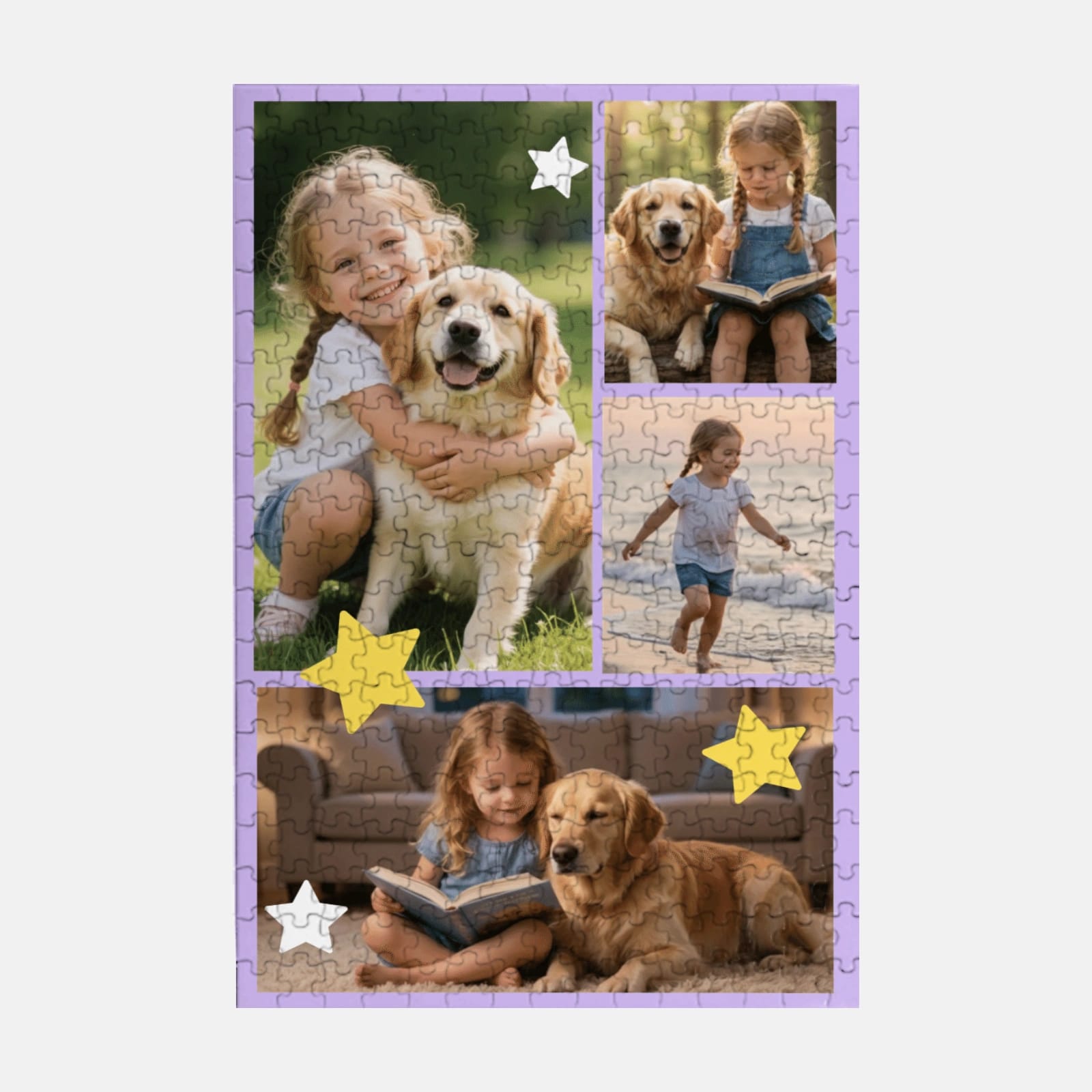 Personalized Photo Collage Jigsaw Puzzle for Dog Lovers Birthday Gift