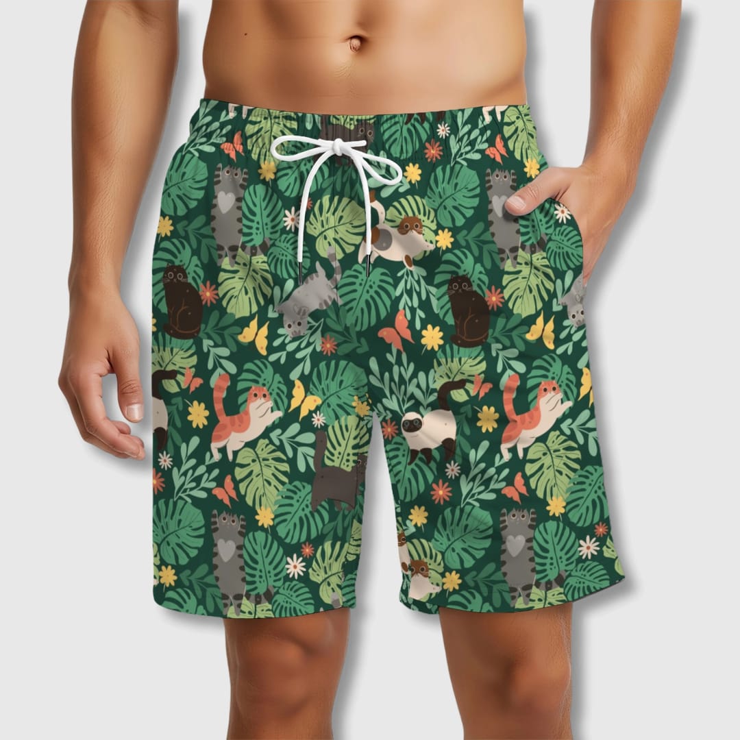 Personalized Beach Shorts - Custom Quick-Dry Polyester Swim Trunks | Perfect Summer Gift - 1