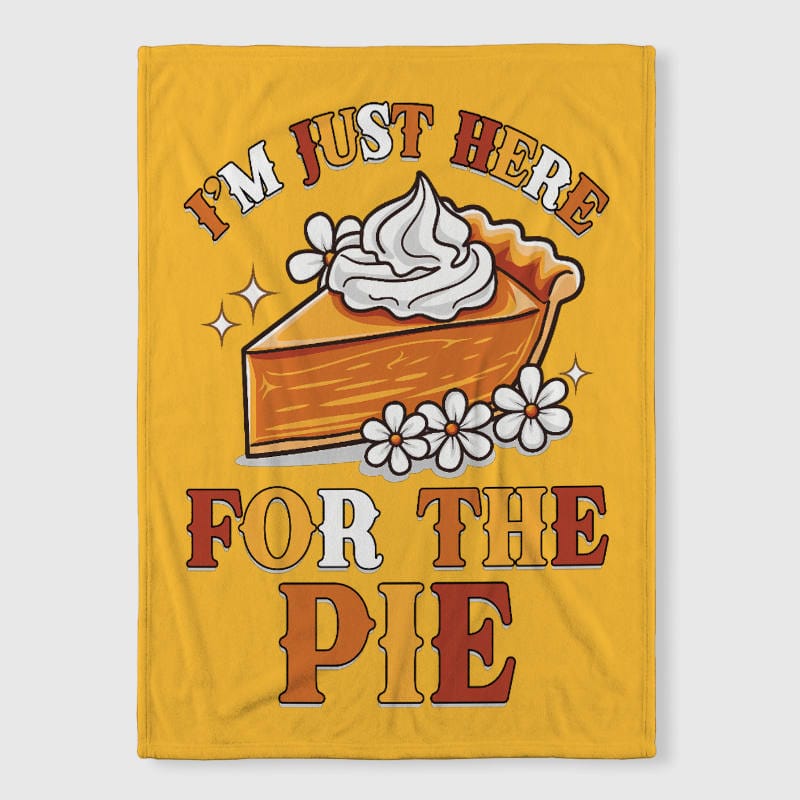 Funny Pie Quote Fleece Blanket for Thanksgiving Gift