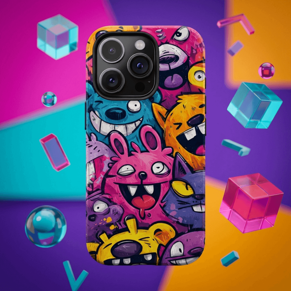 Cartoon Critter MagSafe Phone Case - Gift for iPhone 15/16/17 Series | Slim Shockproof Matte Cover